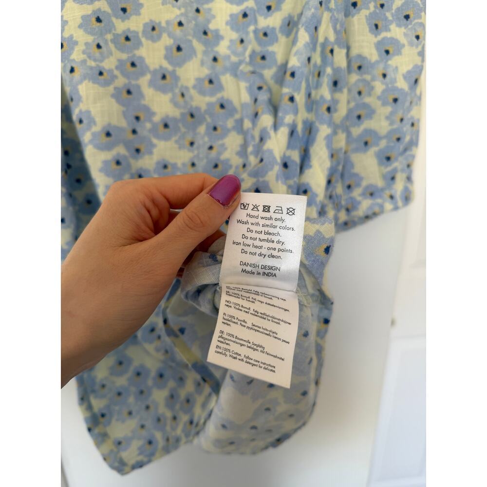 Cecile Copenhagen Ema 100% Cotton Floral Top - Picture 7 of 10